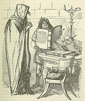 Comic History of Rome p 035 Tarquinius Superbus has the Sibylline Books valued