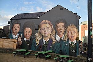 Derry Girls Mural - geograph.org.uk - 7105686