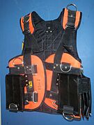 Diver harness with weight pocketsPA268054