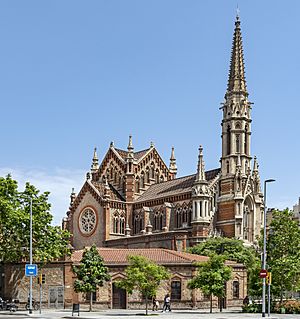 Exterior of the Església de Sant Francesc de Sales (Barcelona)