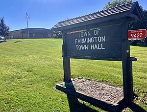 Town hall along WIS 28 in Boltonville