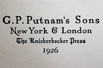 G.P. Putnam's Sons The Knickerbocker Press