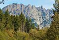 Garfield Mountain aka Mount Garfield seen from Middle Fork Snoqualmie River