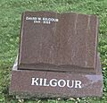 Grave site of David Kilgour