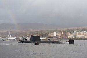 HMS Astute Arrives at Faslane for the First Time MOD 45150805