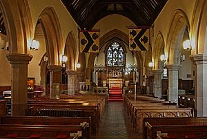 Hagley, St John the Baptist - interior, nave (looking towards east) - photo 01