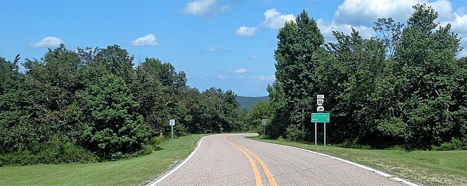 Highway 88 at Queen Wilhelmina State Park