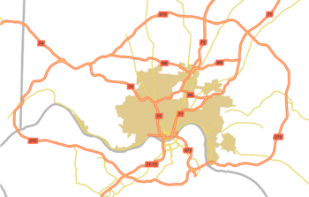  Autoroutes du Grand Cincinnati 