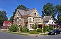 Houses at Regent and Caroline streets, Saratoga Springs, NY