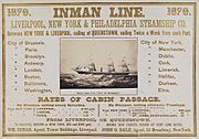 Inman Line, 1870