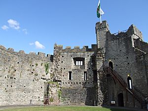 Interior of Cardiff Castle keep