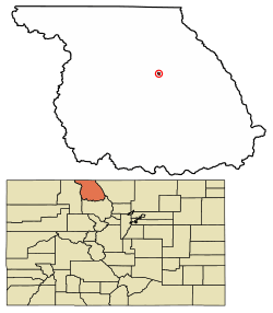 Location of Walden in Jackson County, Colorado.