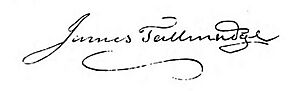 James Tallmadge signature