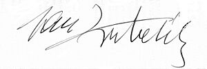 Jan Kubelík signature