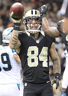 Kenny Stills, -84, New Orleans Saints wide receiver, New Orleans Saints vs Carolina Panthers, Mercedes Benz Superdome, New Orleans, Louisiana, Tammy Anthony Baker, Photographer (23893505755) (cropped)