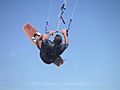 Kitesurf jump aerial