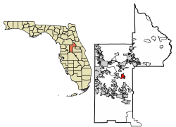 Location in Lake County, Florida