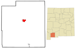 Location of Deming in New Mexico