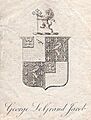 MAJOR-GENERAL SIR GEORGE LEGRAND JACOB KCSI, CB (bookplate)