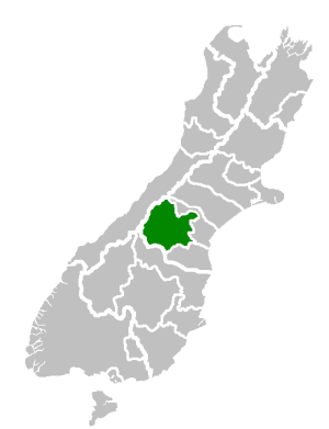 Mackenzie District within the South Island