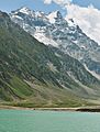 Malika parbat and lake