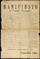 Manifiesto al Pueblo Mexicano