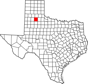 Map of Texas highlighting Floyd County