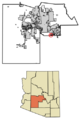 Maricopa County Arizona Incorporated and Unincorporated areas Sun Lakes Highlighted 0470530