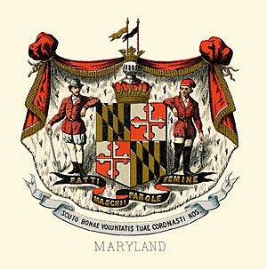 Maryland state coat of arms (illustrated, 1876)