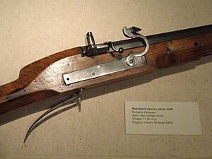 Matchlock musket, probably Germany, c. 1600 - Higgins Armory Museum - DSC05619