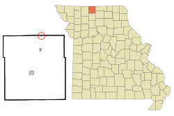 Location of South Lineville, Missouri