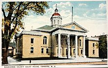 Postcard. Historic Edgecombe County Courthouse in Tarboro, North Carolina.