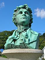 Nathan Hale Statue by Enoch Smith Woods, East Haddam, CT - September 2018