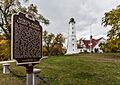 North Point Light Station and plaque 2012