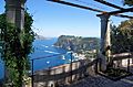 Overlooking Capri harbour from the rotunda in Villa San Michele Anacapri 2013