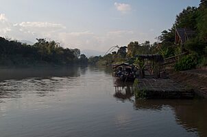 Ping River banks north of Chiang Mai, Thailand