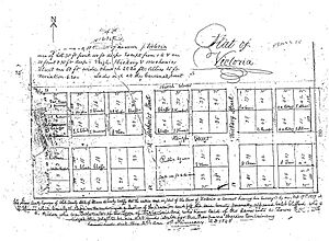Plat of Victoria, now known as Phillipstown, Illinois