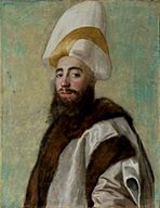Portrait of a Turkish grand vizier, probably Hekimoğlu Ali Pasha, ca. 1738–1743, pastel on paper