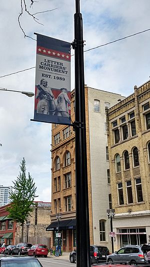 Postman's Square banners