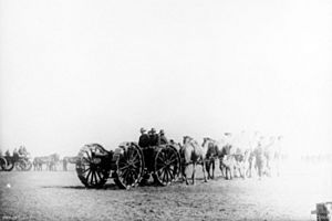 QF 4.5 inch howitzer Egypt WWI AWM C00643