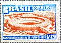 Selo da Copa de 1950 Cr 1,20