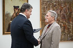 Shevchenko National Prize award ceremony 2016 Levko Lukyanenko