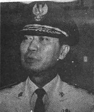 Soedardjat Nataatmadja as the Vice Governor of Irian Jaya