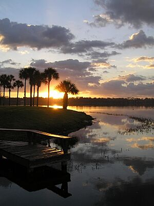 Sunrise over Lake Virginia