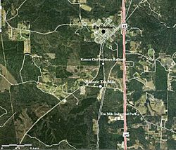 Aerial view of Ten Mile community