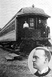 The Hermistons aboard railroad chapel car Emmanuel
