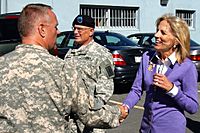 US Army 51255 Jill Biden visits Guard Soldiers