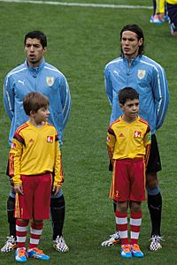 Uruguay 2 - England 1 - Luis Suarez and Edinson Cavani