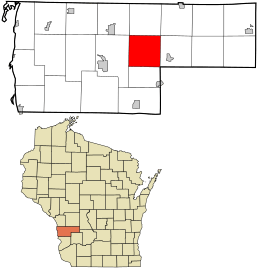 Vernon County Wisconsin incorporated and unincorporated areas Webster highlighted