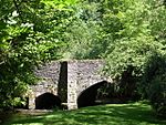 Packhorse bridge 75 m south east of The Old Vicarage